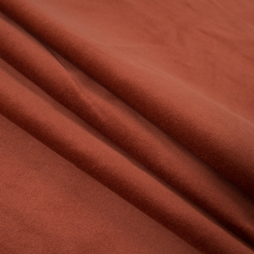 Terracotta Cotton Velveteen Folded Terracotta Cotton Velveteen Folded