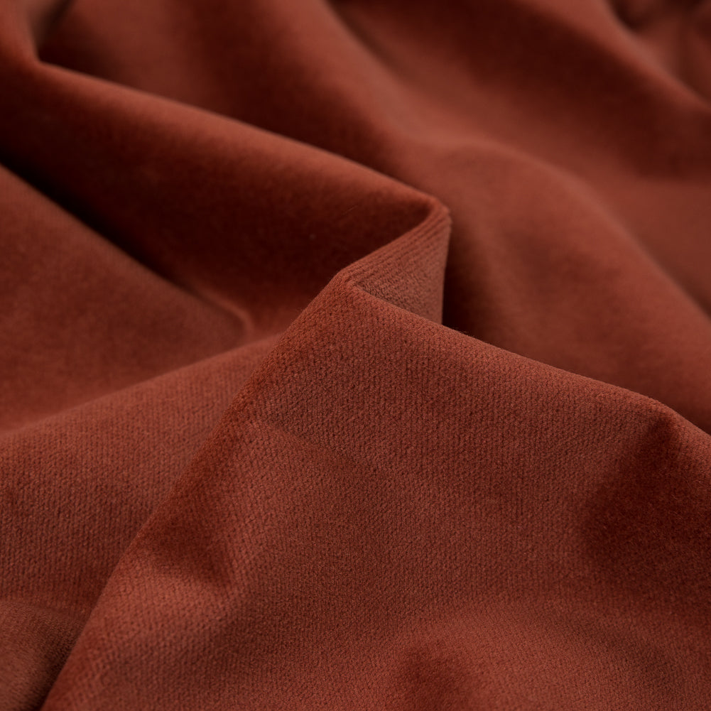 Terracotta Cotton Velveteen Detail Terracotta Cotton Velveteen Detail
