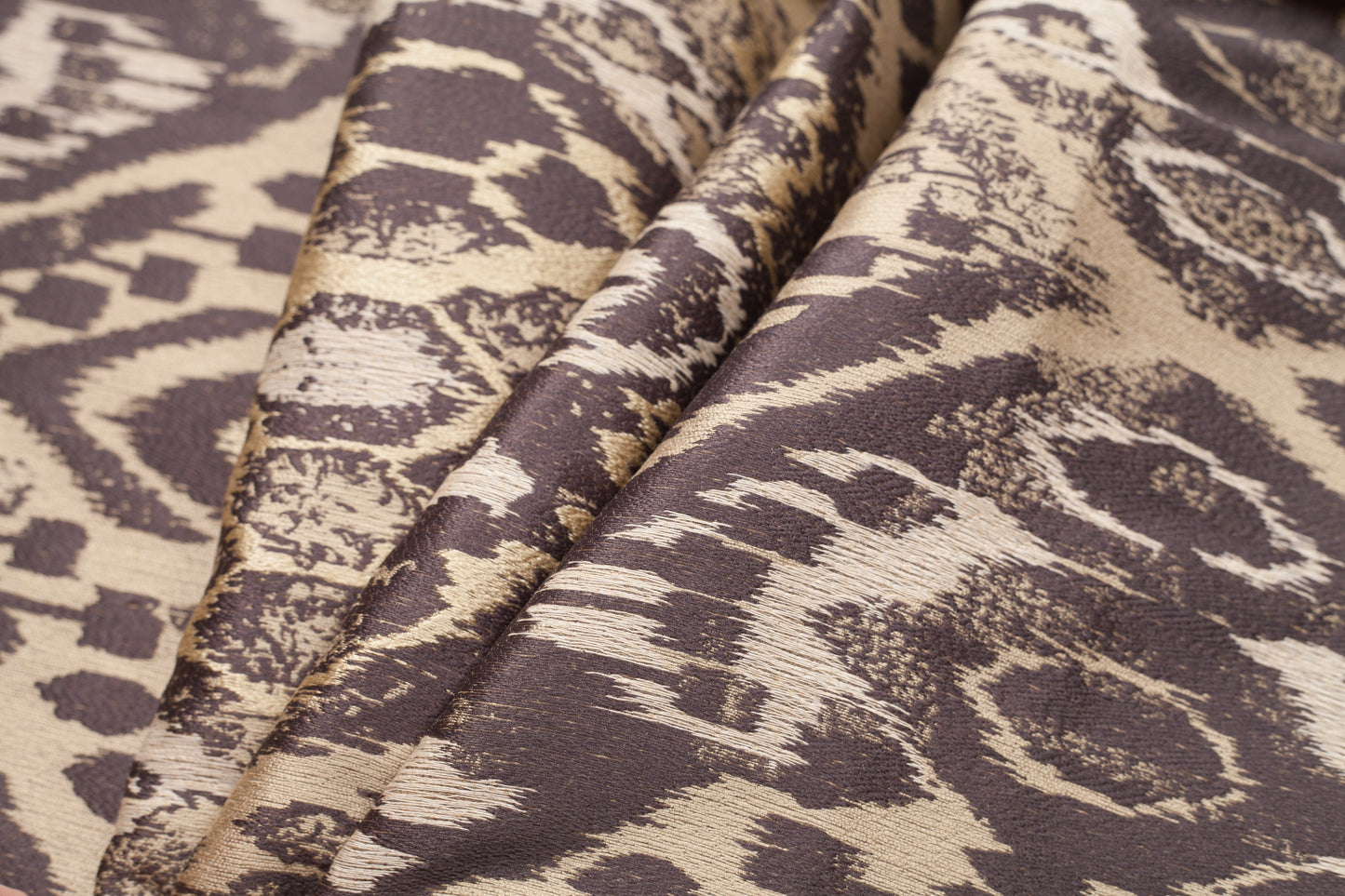 Gold Ikat Polyester Woven Folded Gold Ikat Polyester Woven Folded