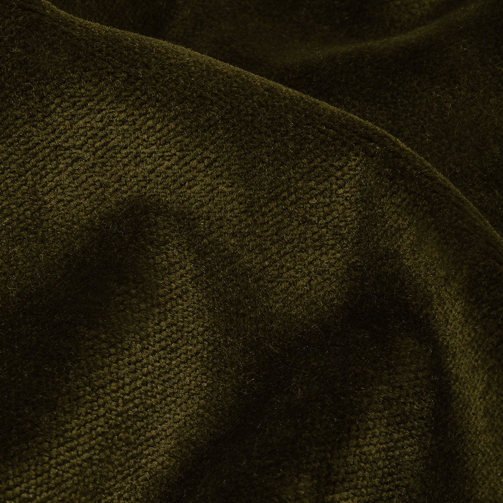 Olive Cotton Velvet - Detail Olive Cotton Velvet - Detail
