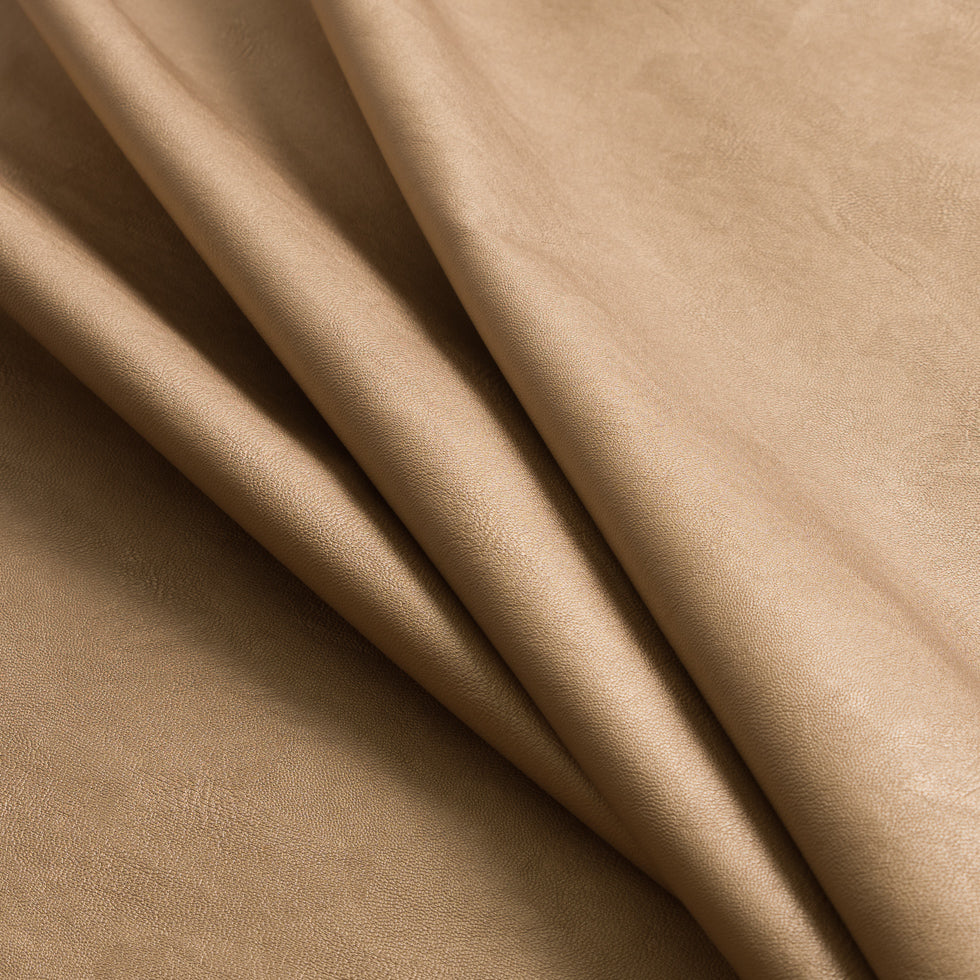 Bright Gold Fashion-Weight Faux Leather - Detail Bright Gold Fashion-Weight Faux Leather - Detail