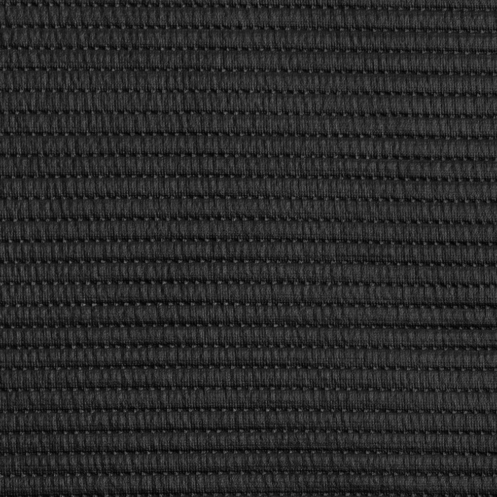 Black Rib Quilted Stretch Faux Leather Black Rib Quilted Stretch Faux Leather