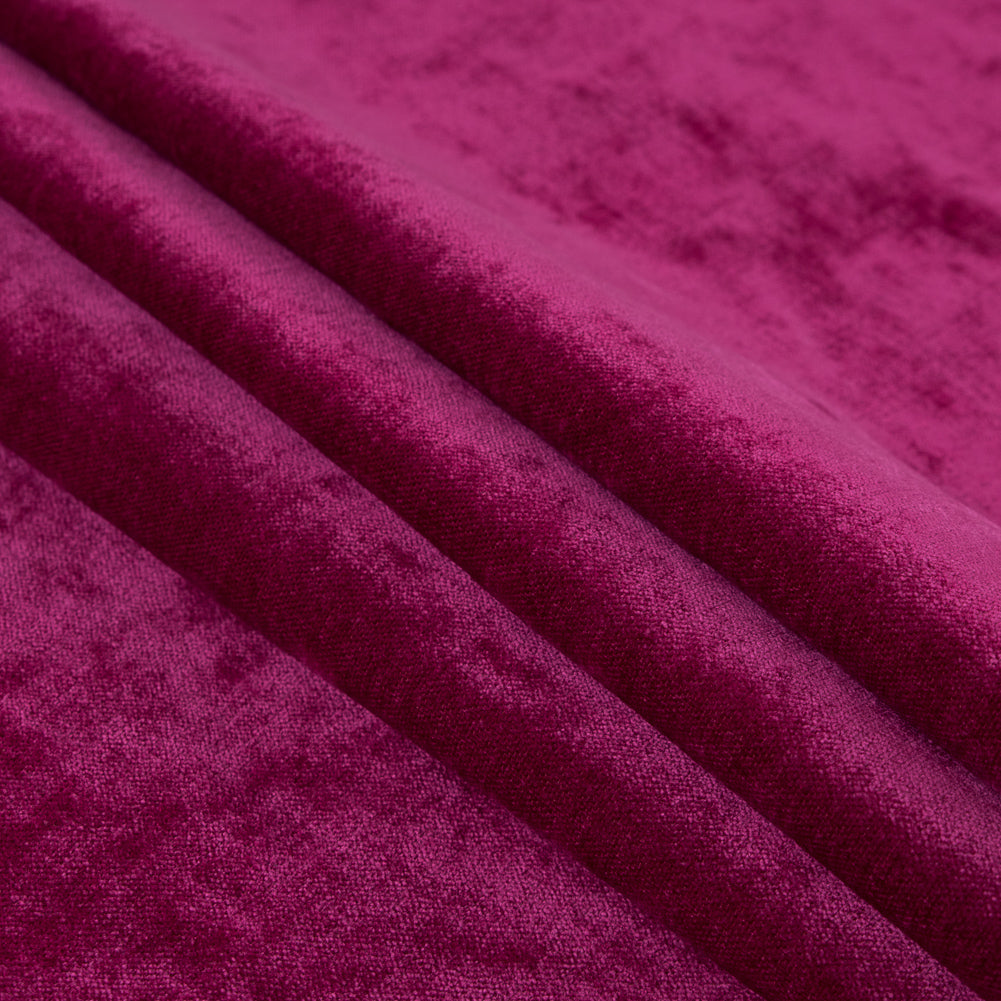 Fuchsia Upholstery Chenille - Folded Fuchsia Upholstery Chenille - Folded