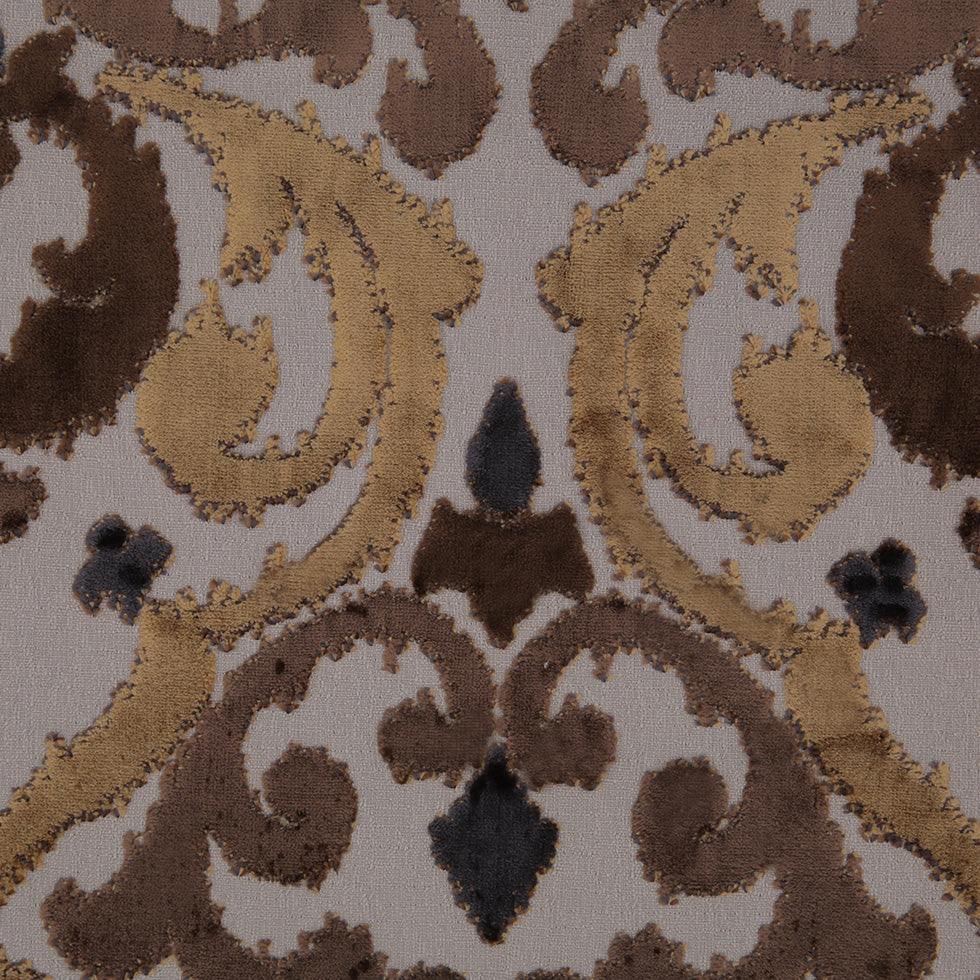 Earth Swirls Cut Polyester Blended Velvet Earth Swirls Cut Polyester Blended Velvet