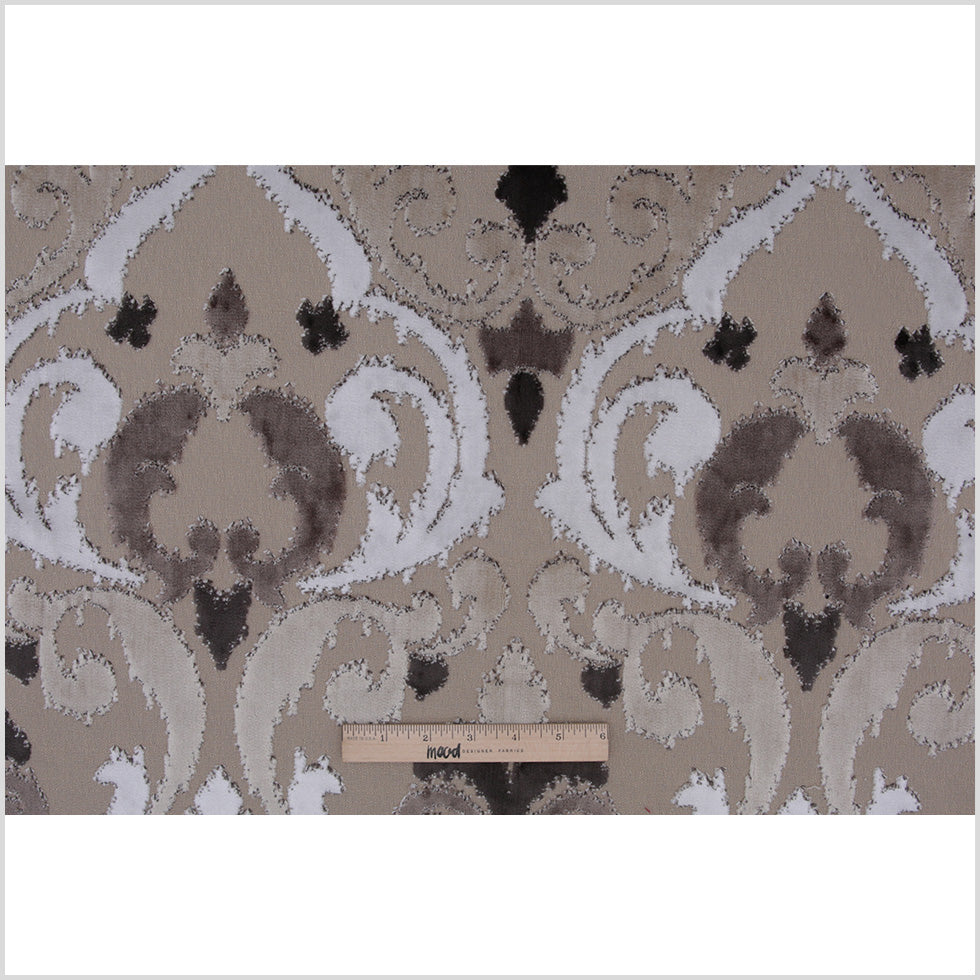 Shadow Swirls Cut Polyester Blended Velvet Full Shadow Swirls Cut Polyester Blended Velvet Full