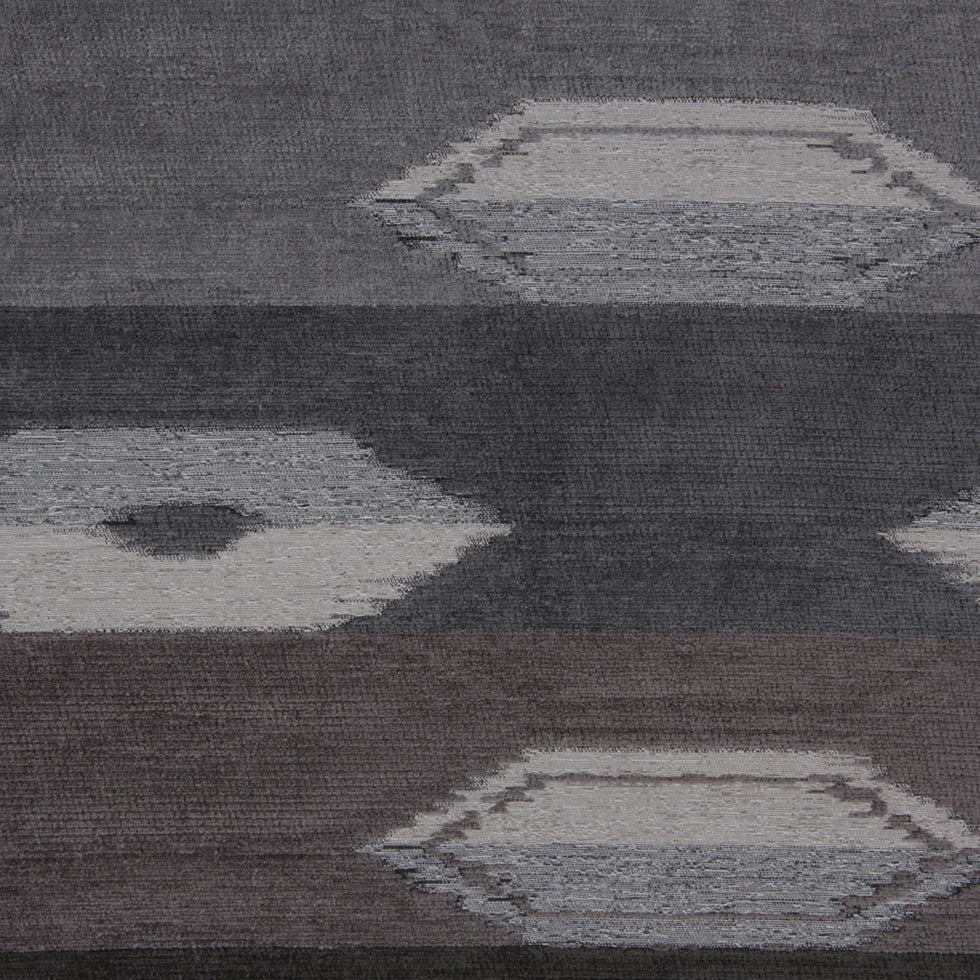 Smoke Geometric Cut Polyester Blended Velvet Smoke Geometric Cut Polyester Blended Velvet