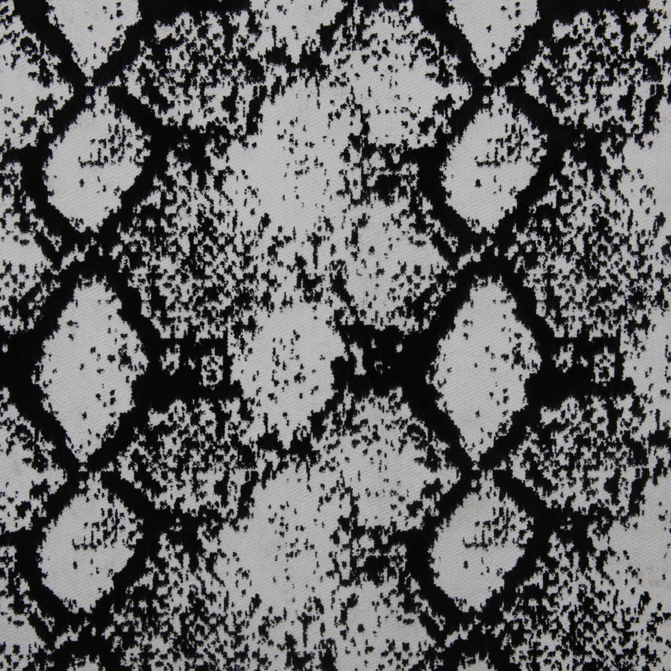 Jet Black Python Polyester-Rayon Velvet Jet Black Python Polyester-Rayon Velvet