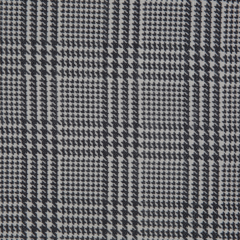 Spanish Charcoal Houndstooth Poly-Cotton Woven - Full Spanish Charcoal Houndstooth Poly-Cotton Woven - Full