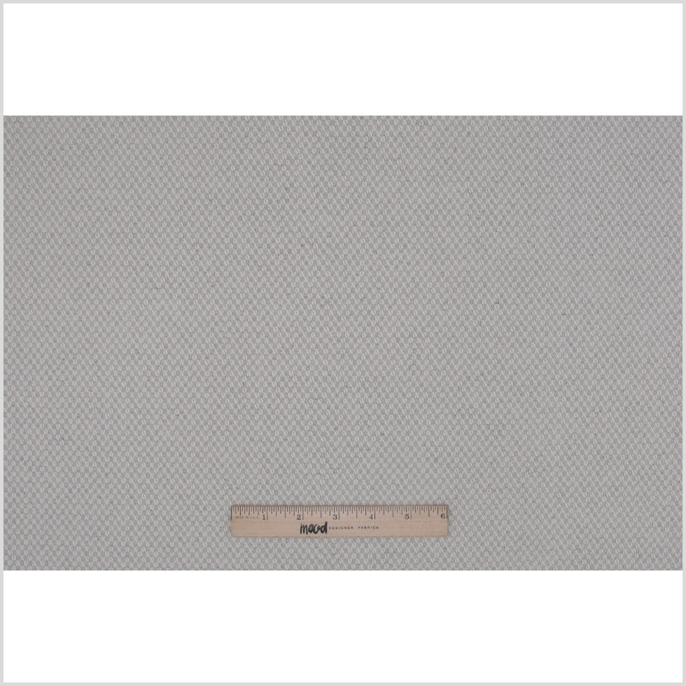 Spanish Light Gray Raised Checks Polyester Blended Woven - Full Spanish Light Gray Raised Checks Polyester Blended Woven - Full