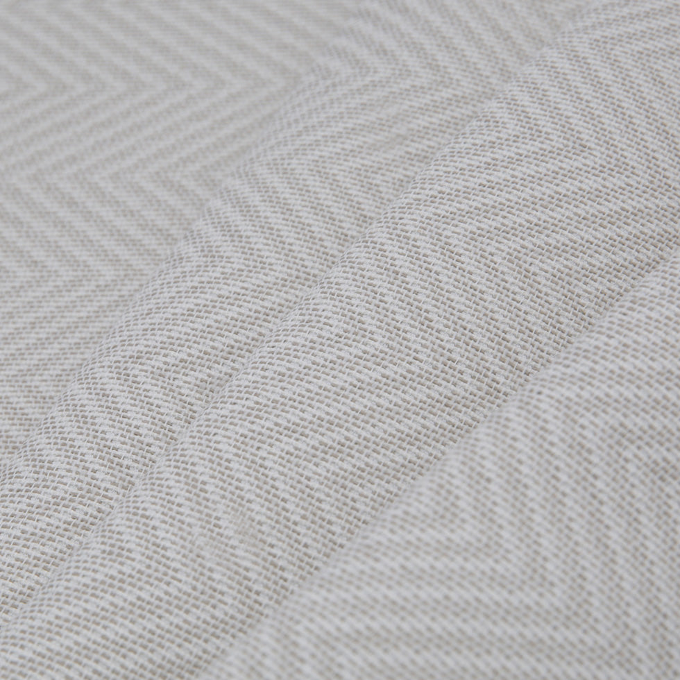 Spanish Ivory Zig-Zag Polyester Blended Woven - Folded Spanish Ivory Zig-Zag Polyester Blended Woven - Folded