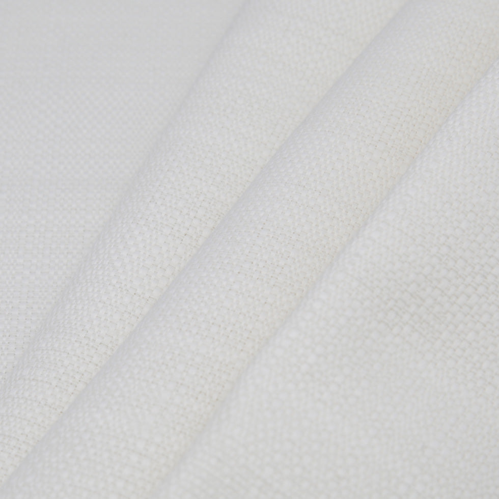 Spanish White Textured Polyester Blended Woven Folded Spanish White Textured Polyester Blended Woven Folded