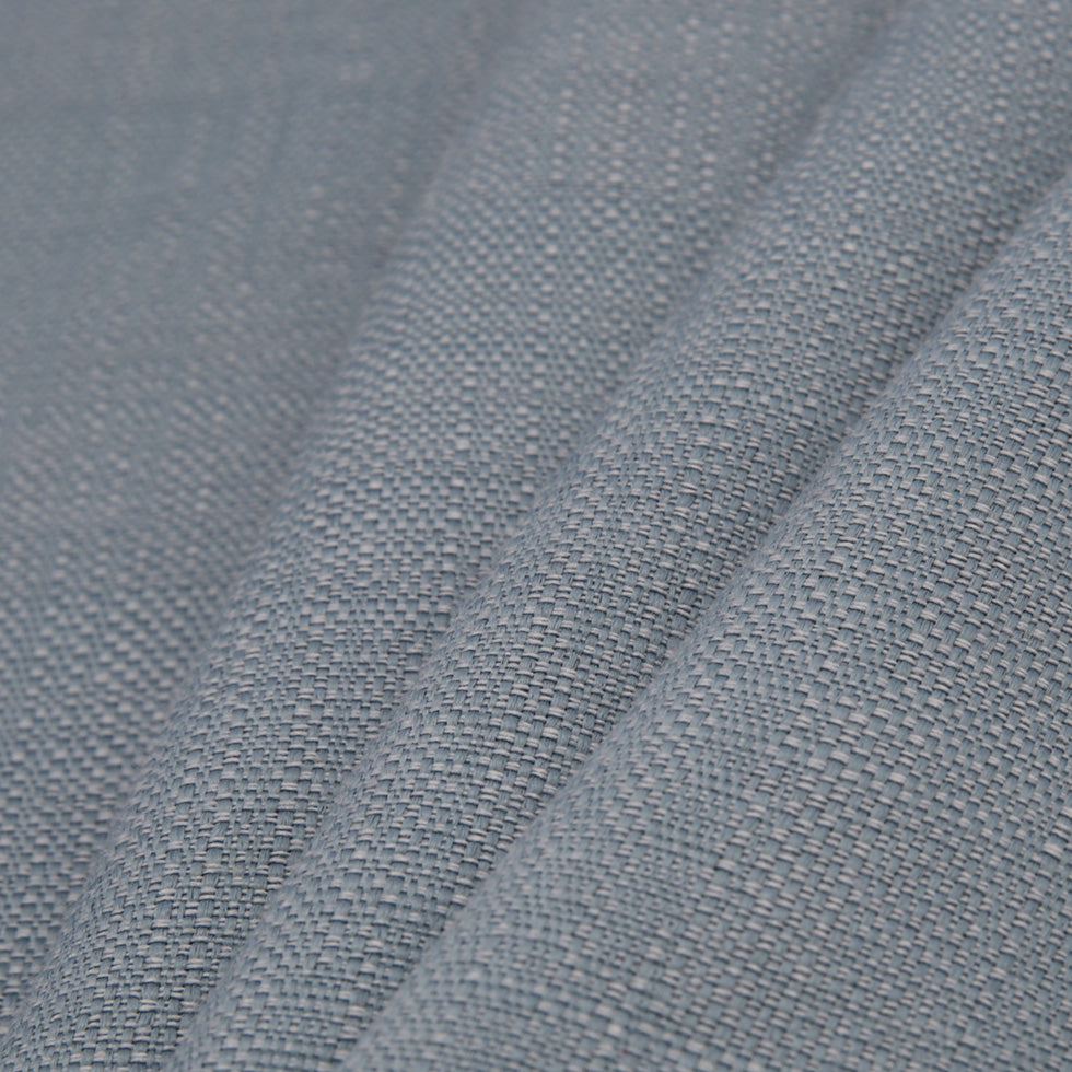 Spanish Blue Textured Polyester Blended Woven - Folded Spanish Blue Textured Polyester Blended Woven - Folded