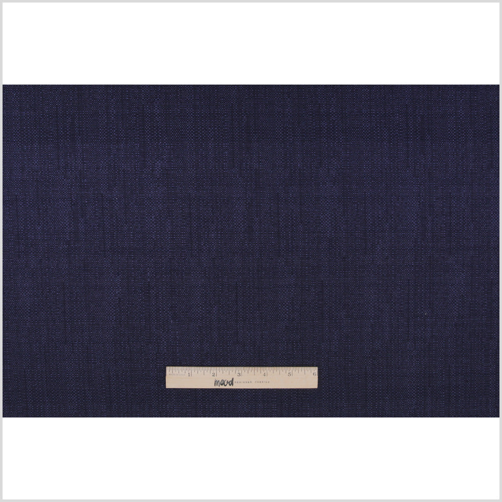 Spanish Navy Textured Polyester Blended Woven - Full Spanish Navy Textured Polyester Blended Woven - Full