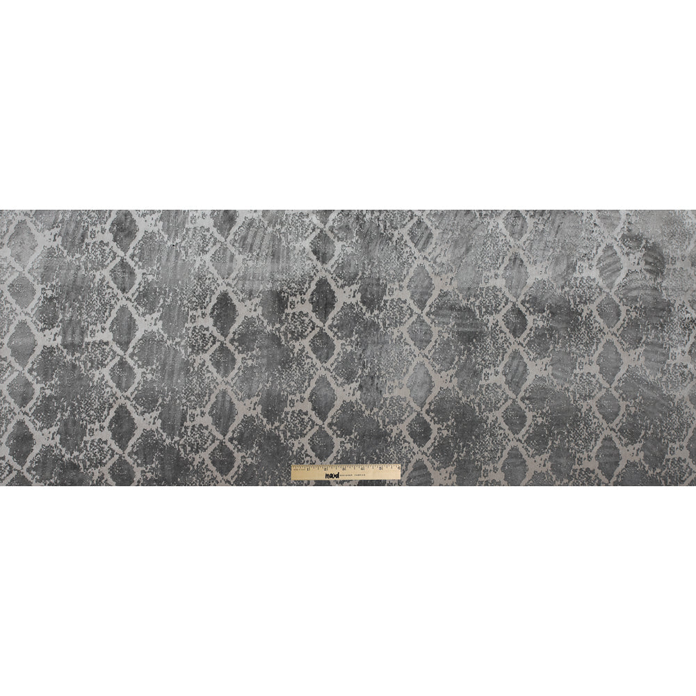 Platinum Python Polyester and Rayon Velvet Full Platinum Python Polyester and Rayon Velvet Full