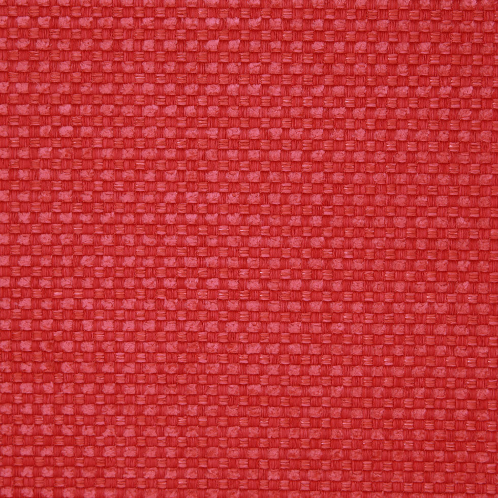 Tomato Red Novelty Basketweave Upholstery Fabric - Detail Tomato Red Novelty Basketweave Upholstery Fabric - Detail