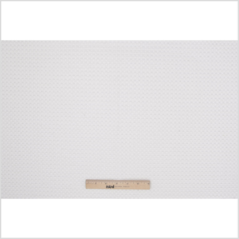 Ice White Novelty Basketweave Upholstery Fabric - Full Ice White Novelty Basketweave Upholstery Fabric - Full