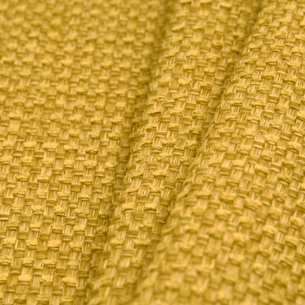Citron Novelty Basketweave Upholstery Fabric - Folded Citron Novelty Basketweave Upholstery Fabric - Folded