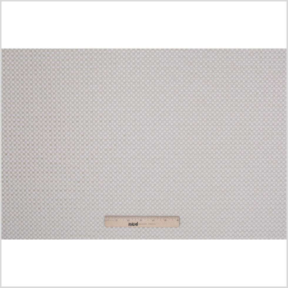 Cream Novelty Basketweave Upholstery Fabric - Full Cream Novelty Basketweave Upholstery Fabric - Full
