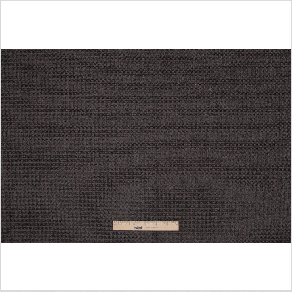 Dark Gray Novelty Basketweave Upholstery Fabric Full Dark Gray Novelty Basketweave Upholstery Fabric Full