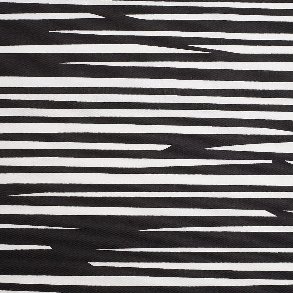 Swedish Black/White Striped Woven Cotton Print Swedish Black/White Striped Woven Cotton Print