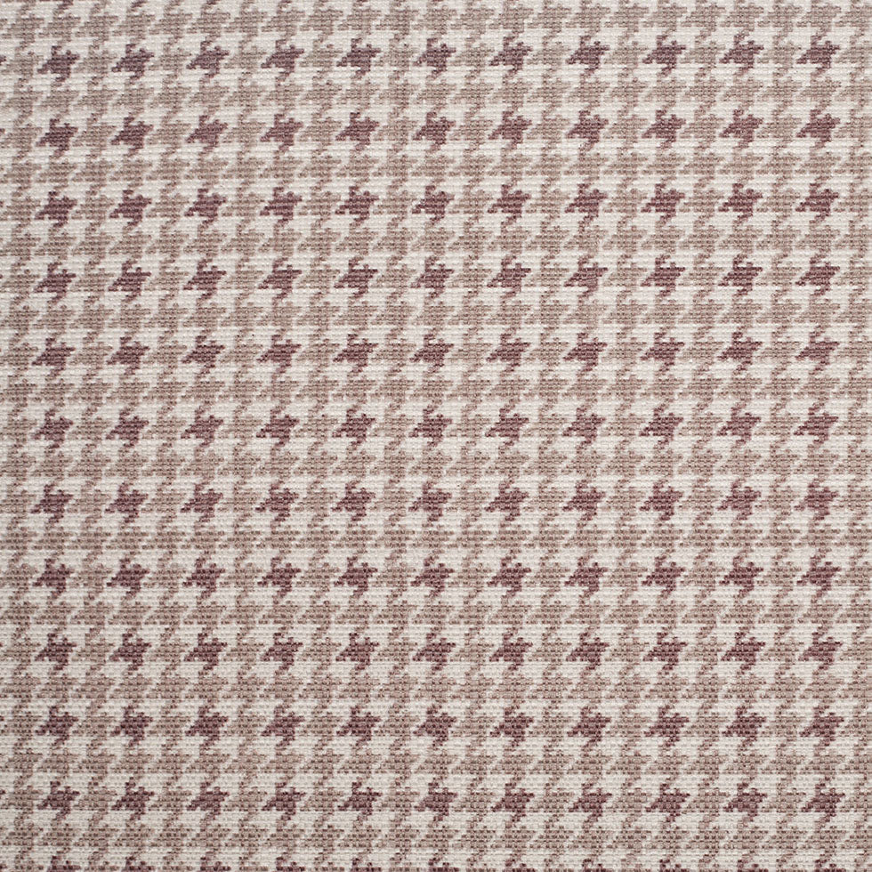 Spanish Brown Houndstooth Poly-Cotton Woven Spanish Brown Houndstooth Poly-Cotton Woven