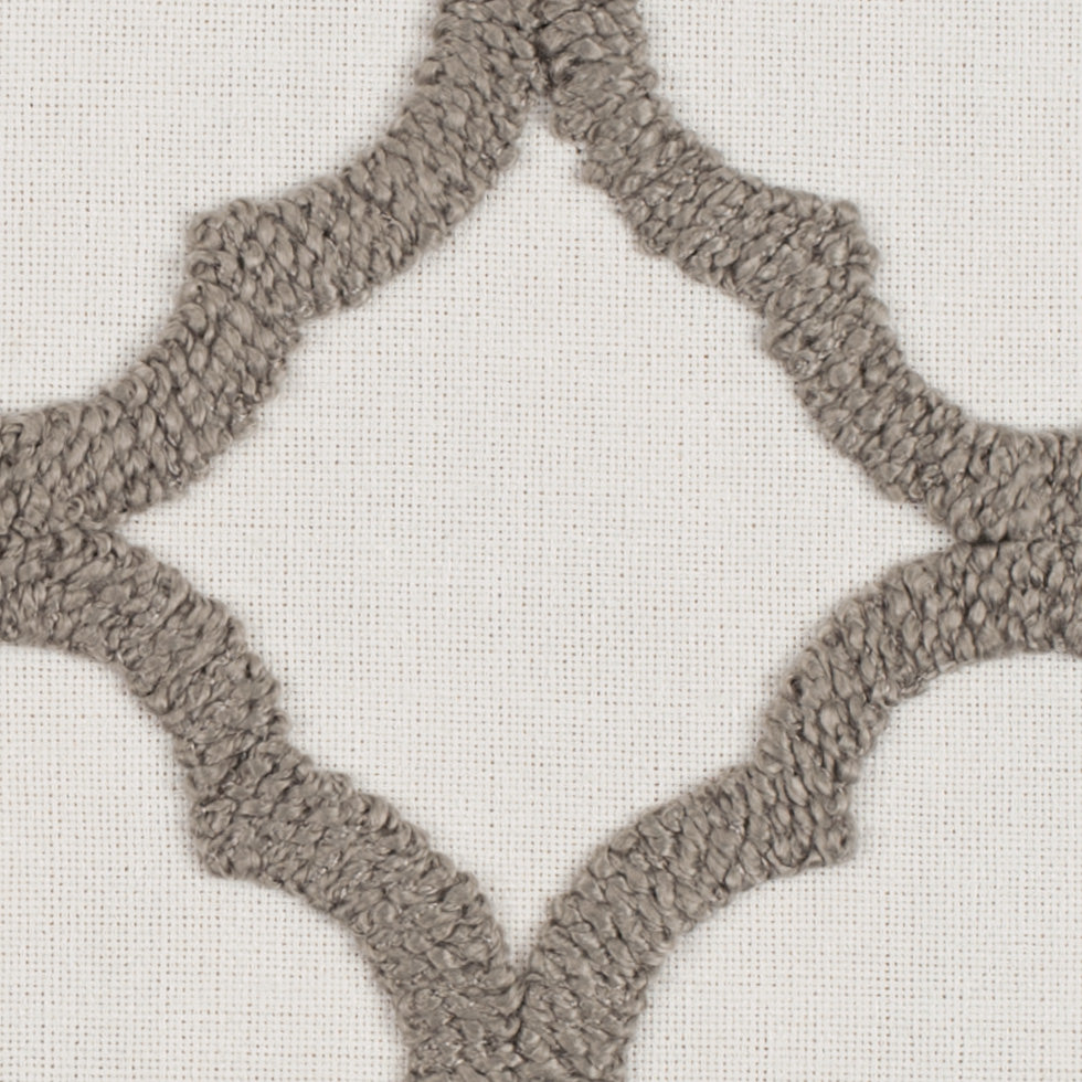 Shadow/White Classical Embroidered Linen-Like Polyester Detail Shadow/White Classical Embroidered Linen-Like Polyester Detail