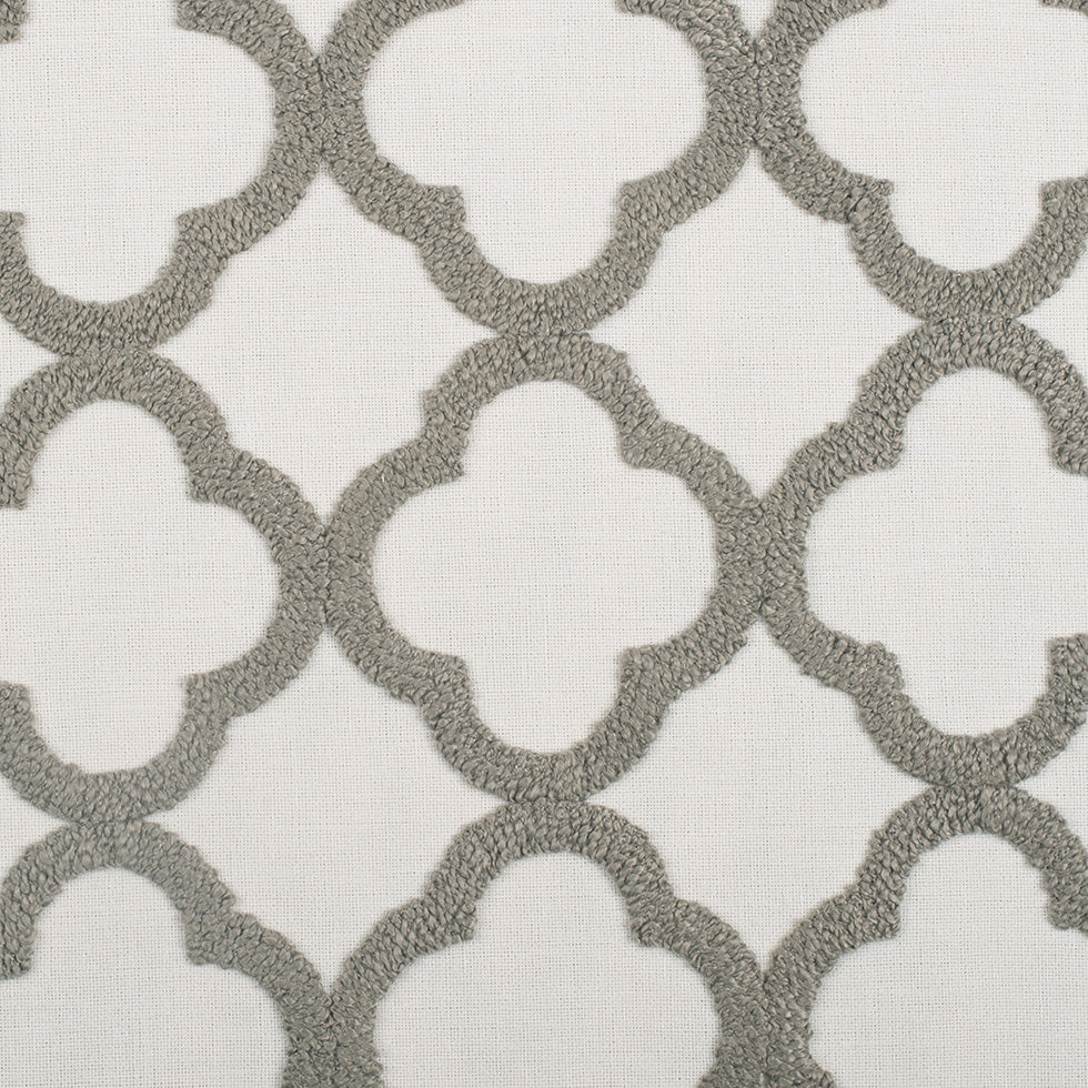 Shadow/White Classical Embroidered Linen-Like Polyester Shadow/White Classical Embroidered Linen-Like Polyester