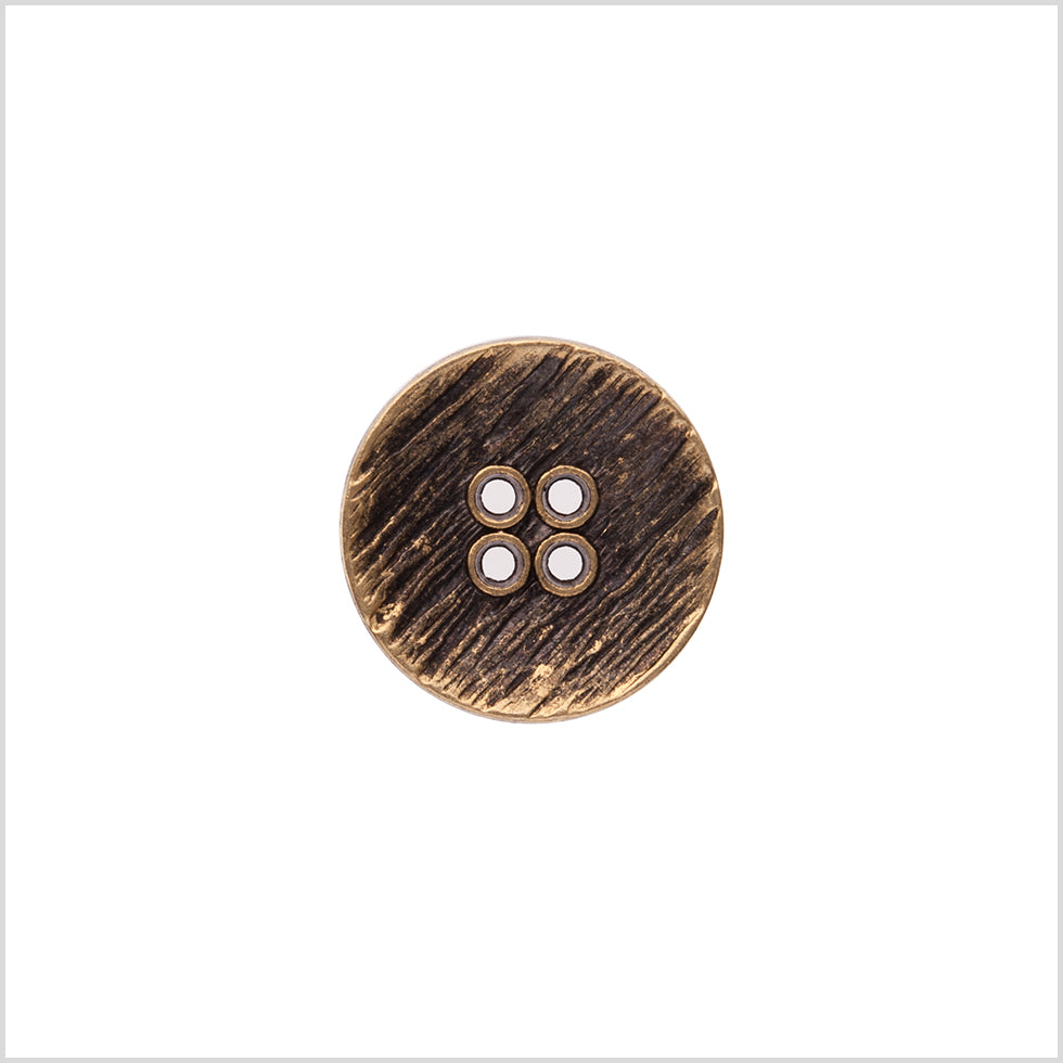 Italian Gold Zamac Embossed Button - 32L/20mm Italian Gold Zamac Embossed Button - 32L/20mm