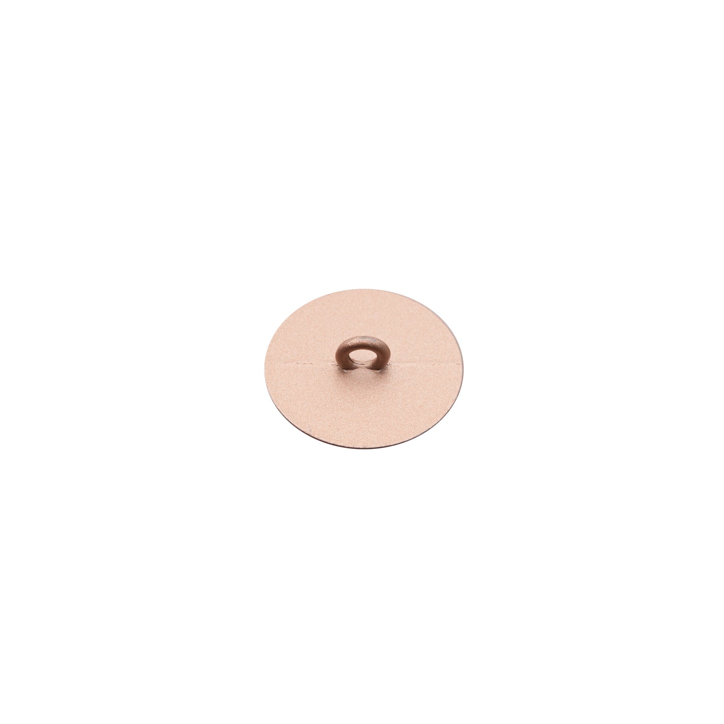 Italian Rose Gold Zamac Shank Back Button - 24L/15mm - Detail Italian Rose Gold Zamac Shank Back Button - 24L/15mm - Detail
