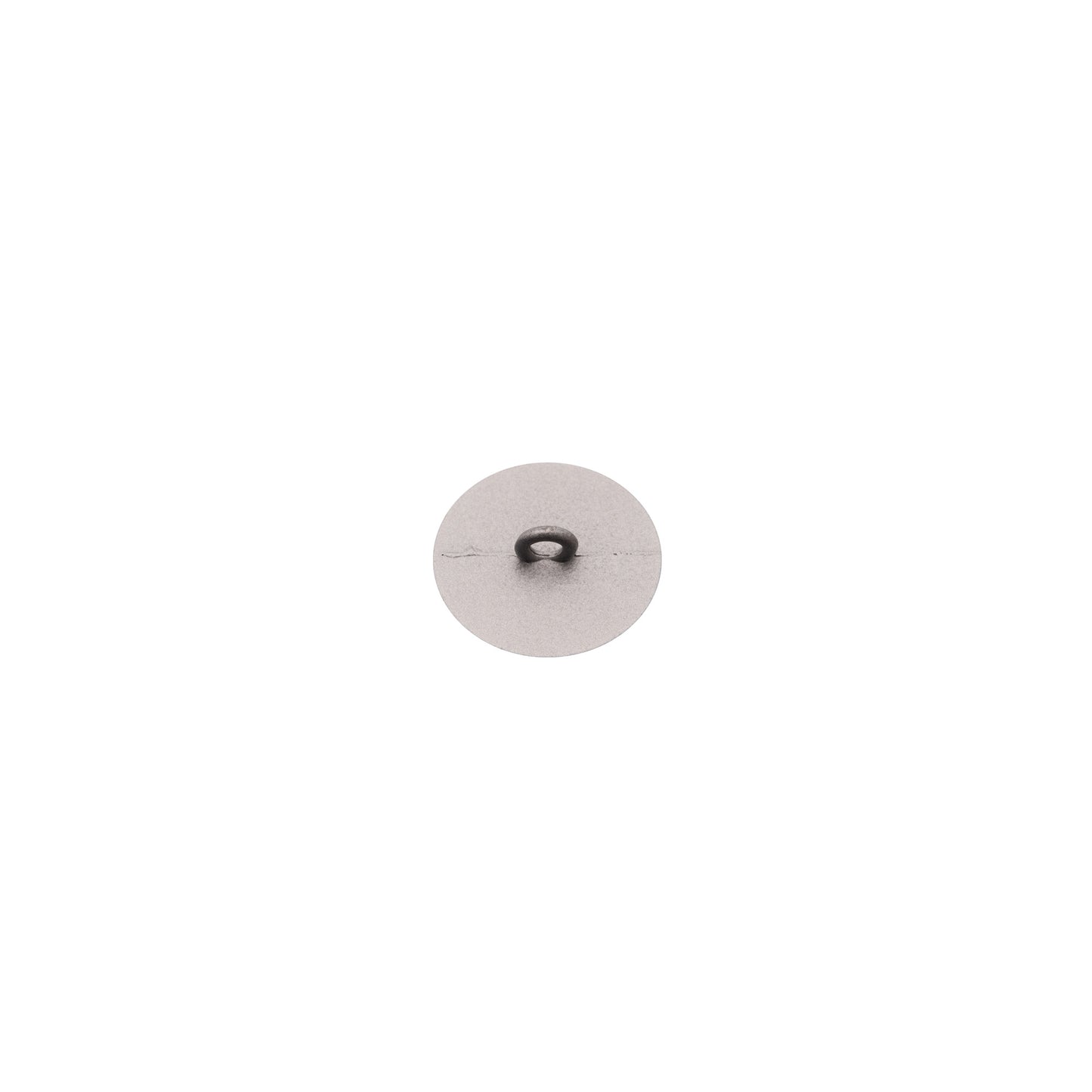 Italian Silver Zamac Shank Back Button - 18L/11.5mm Detail Italian Silver Zamac Shank Back Button - 18L/11.5mm Detail