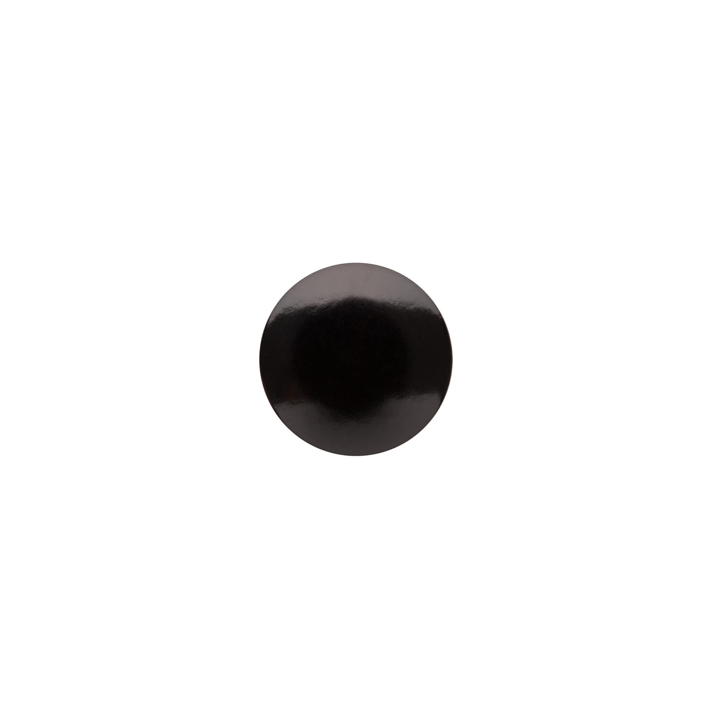 Italian Black Zamac Shank Back Button - 24L/15mm Italian Black Zamac Shank Back Button - 24L/15mm