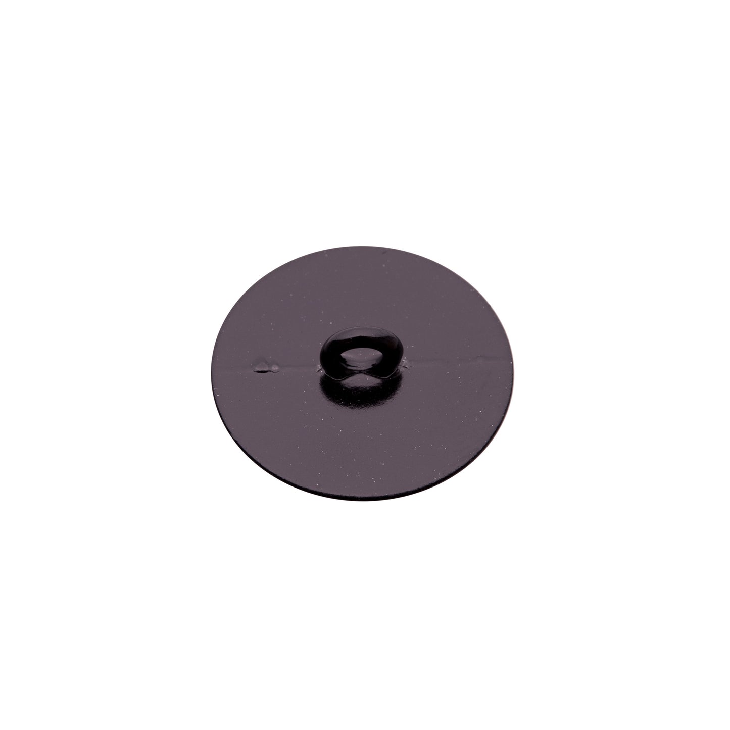 Italian Black Zamac Shank Back Button - 36L/23mm - Detail Italian Black Zamac Shank Back Button - 36L/23mm - Detail
