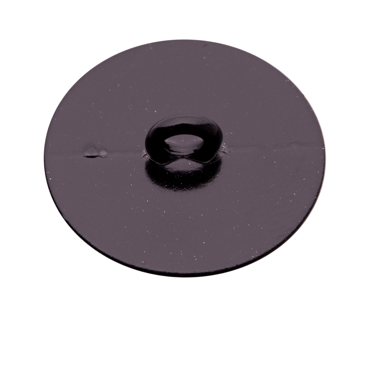 Italian Black Zamac Shank Back Button - 44L/28mm Detail Italian Black Zamac Shank Back Button - 44L/28mm Detail