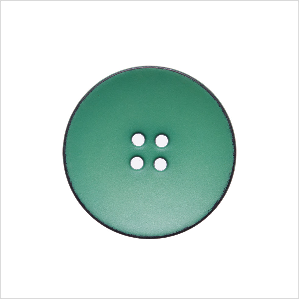 Italian Green 4-Hole Plastic Button - 36L/23mm Italian Green 4-Hole Plastic Button - 36L/23mm