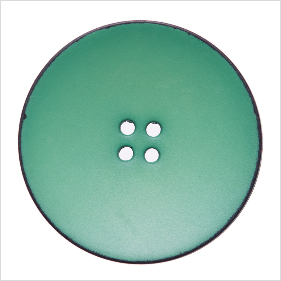 Italian Green 4-Hole Plastic Button - 54L/34mm Italian Green 4-Hole Plastic Button - 54L/34mm