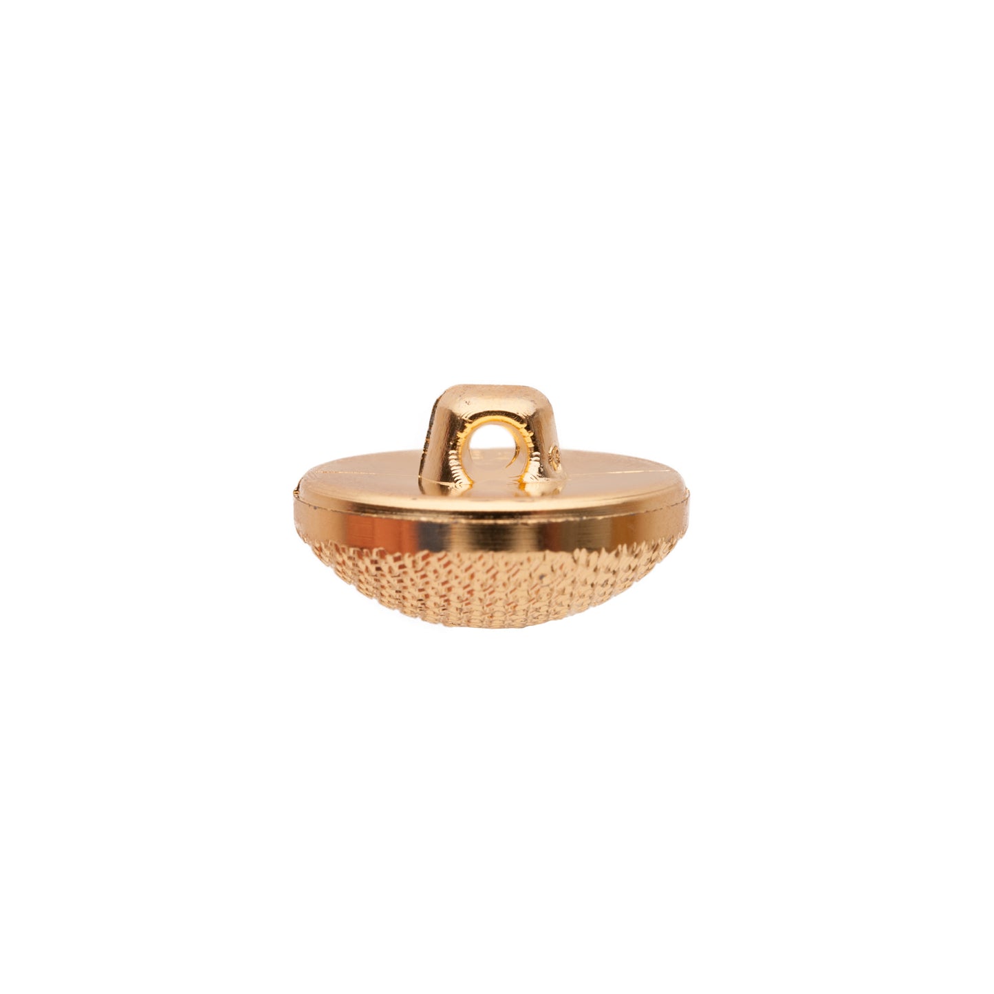Italian Gold Textured Shank Back Button - 36L/23mm Detail Italian Gold Textured Shank Back Button - 36L/23mm Detail