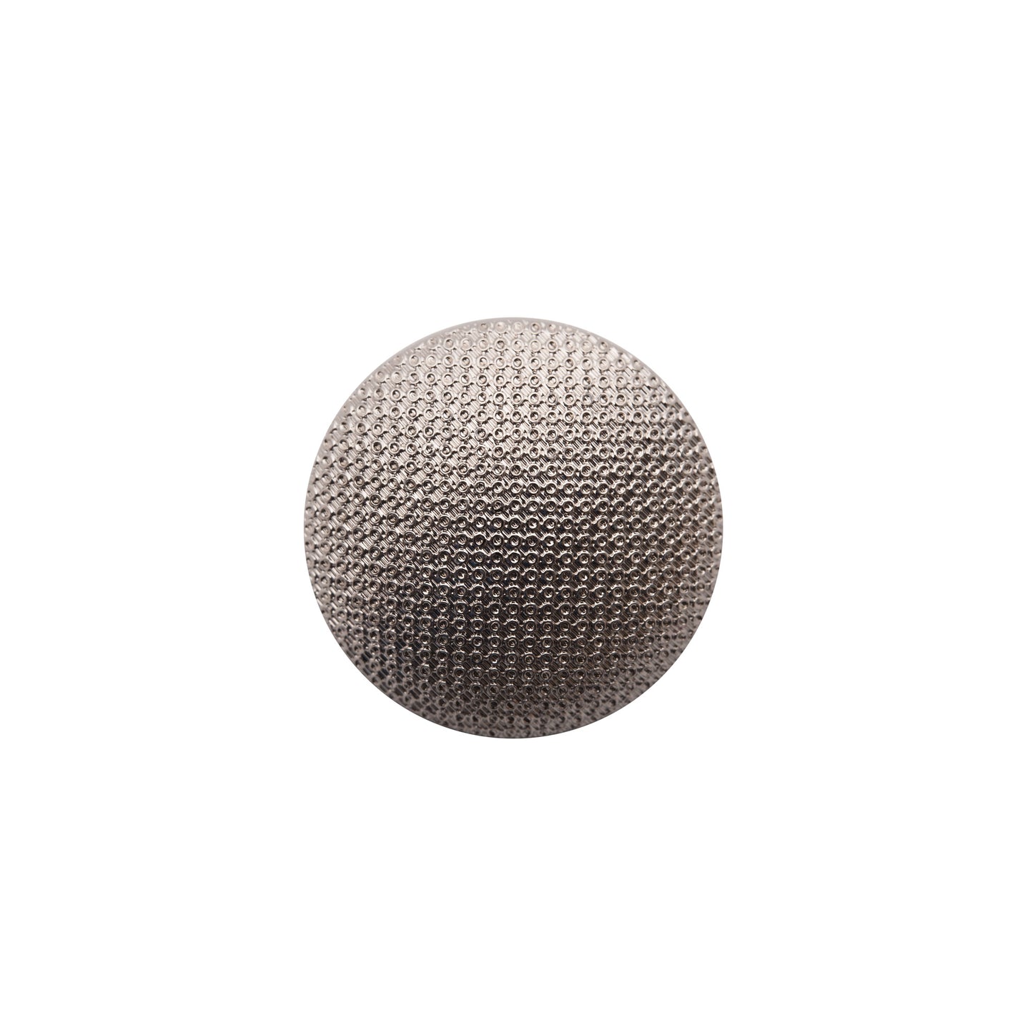 Italian Silver Textured Shank Back Button - 36L/23mm Italian Silver Textured Shank Back Button - 36L/23mm