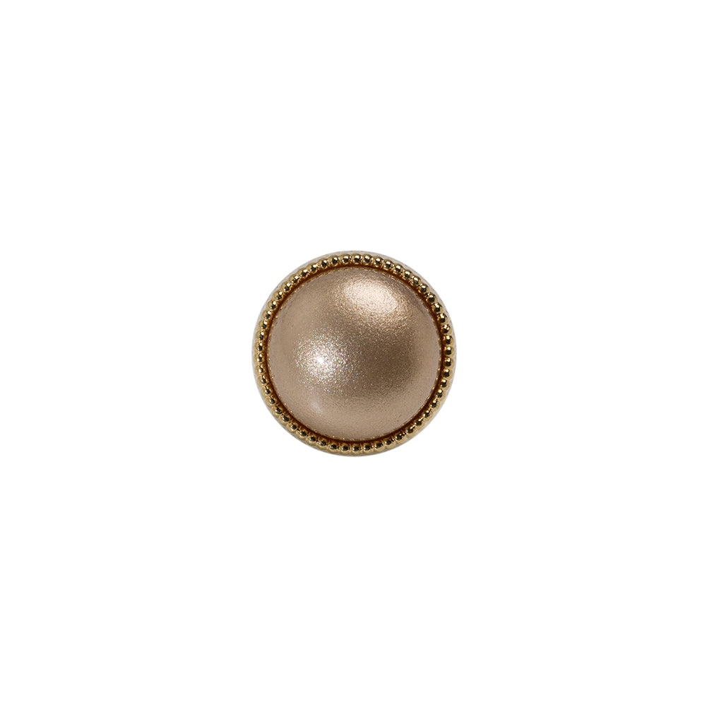 Italian Brown/Gold Shank Back Button - 18L/11.5mm Italian Brown/Gold Shank Back Button - 18L/11.5mm