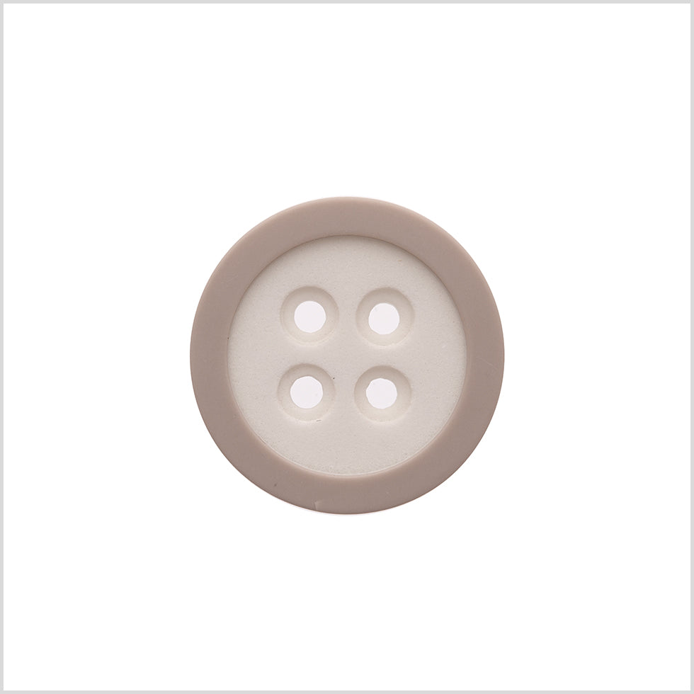 Rimmed White 4-Hole Button - 40L/25mm Rimmed White 4-Hole Button - 40L/25mm