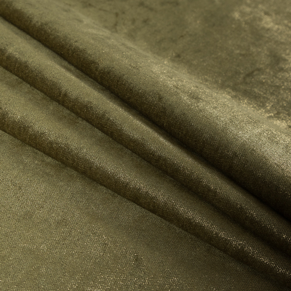 Short Pile Glade Metallic Polyester Blended Velvet - Folded Short Pile Glade Metallic Polyester Blended Velvet - Folded