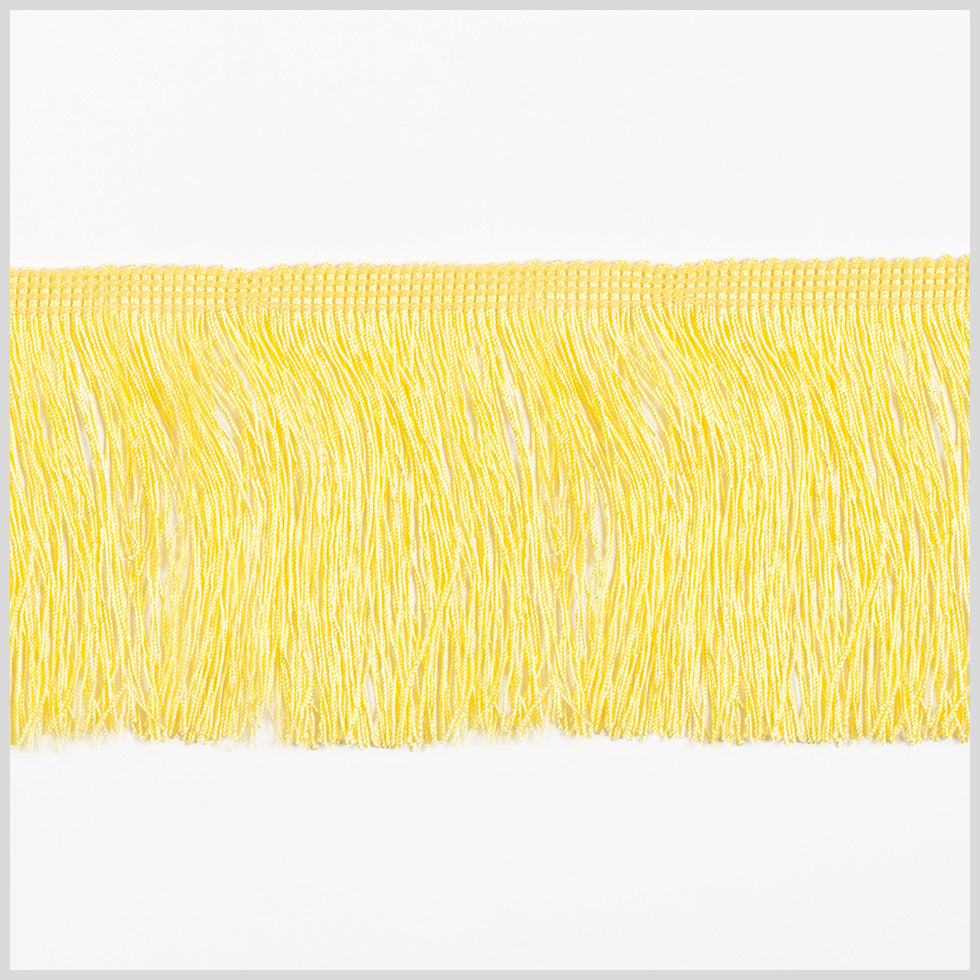4" European Yellow Chainette Fringe Trim 4" European Yellow Chainette Fringe Trim