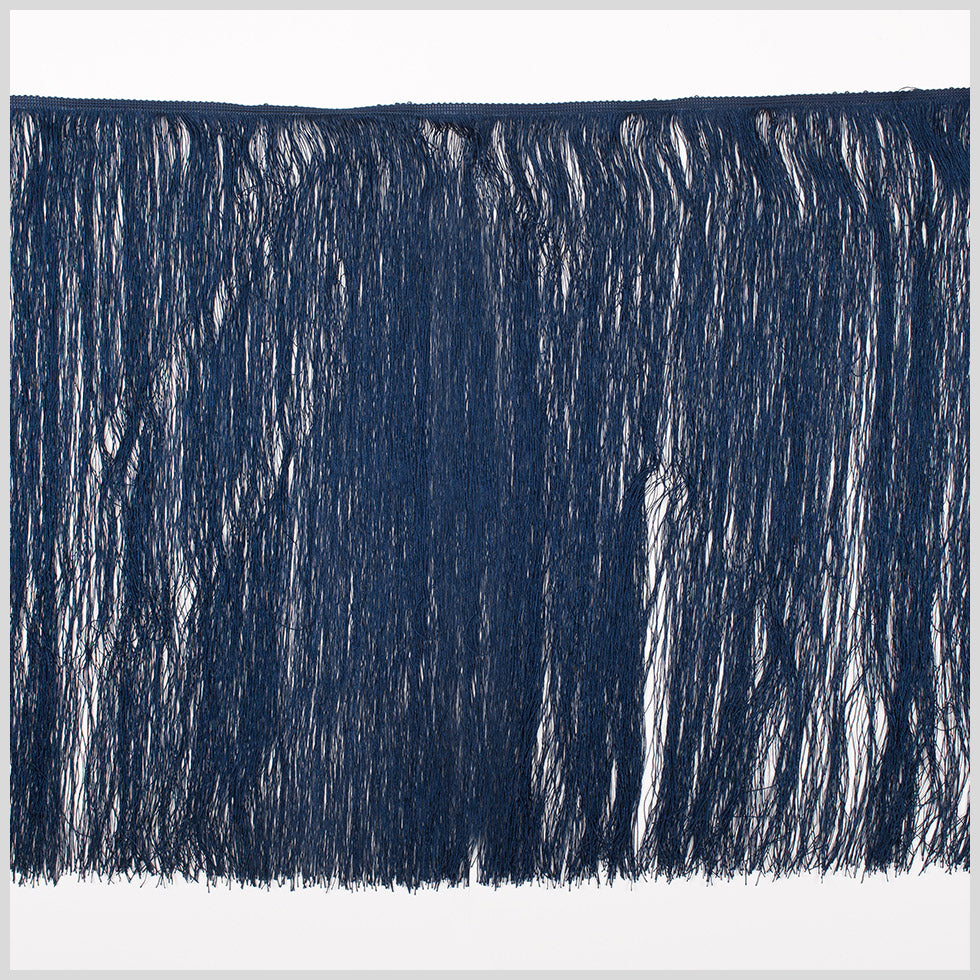 24 European Dark Navy Chainette Fringe Trim 24 European Dark Navy Chainette Fringe Trim