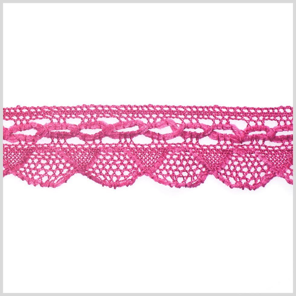 1.5 European Pink Crochet Trim 1.5 European Pink Crochet Trim