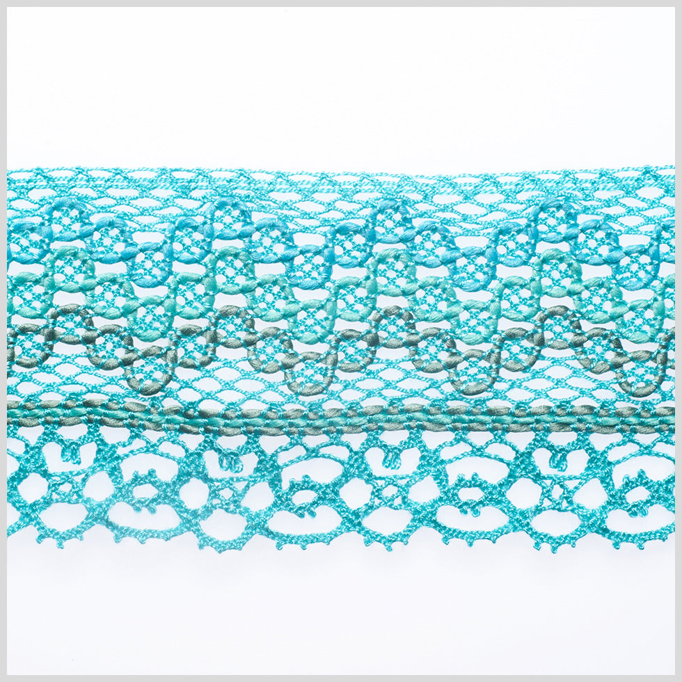 3" European Teal Crochet Trim 3" European Teal Crochet Trim