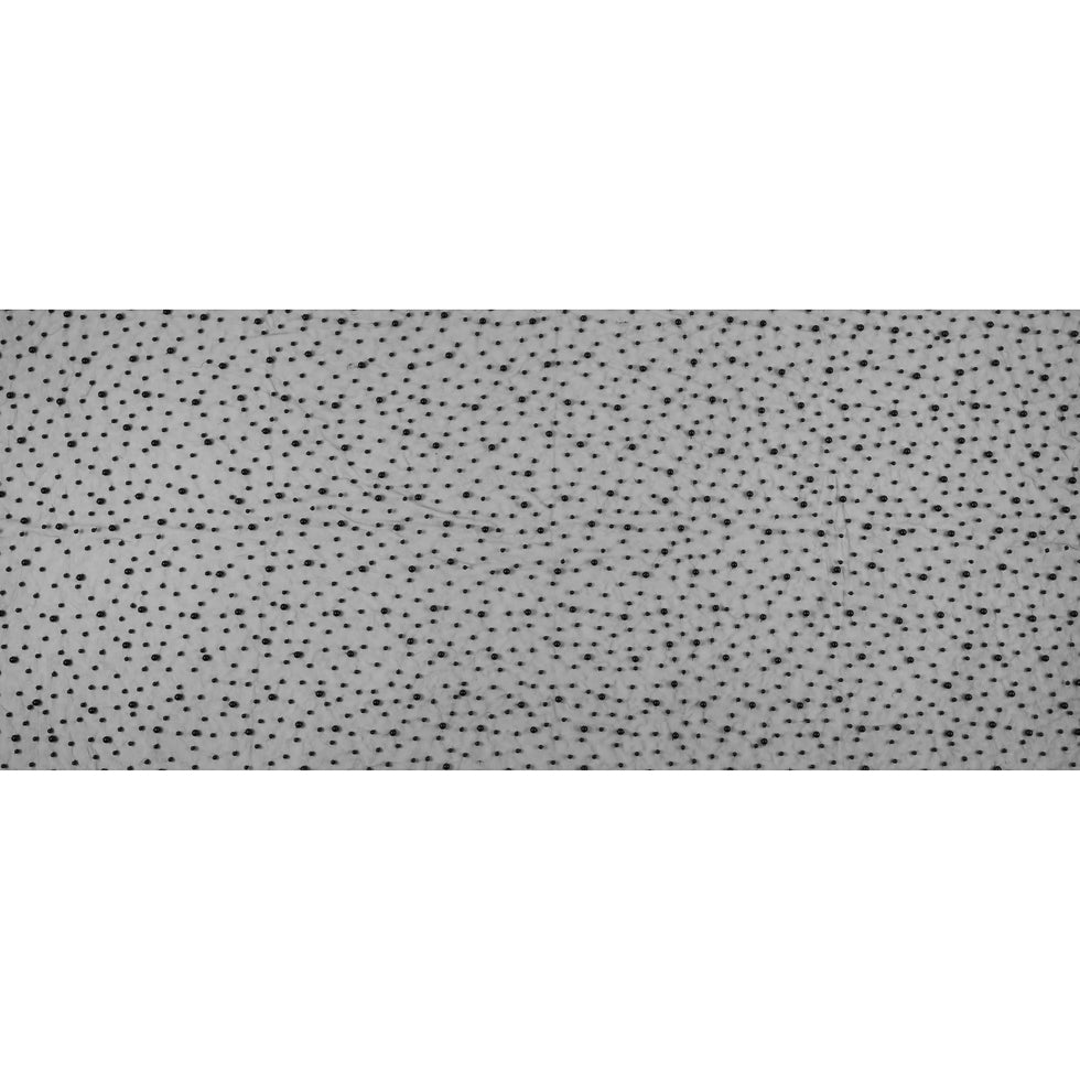 Mesh Lace with Pearl Beads - Black Folded Mesh Lace with Pearl Beads - Black Folded