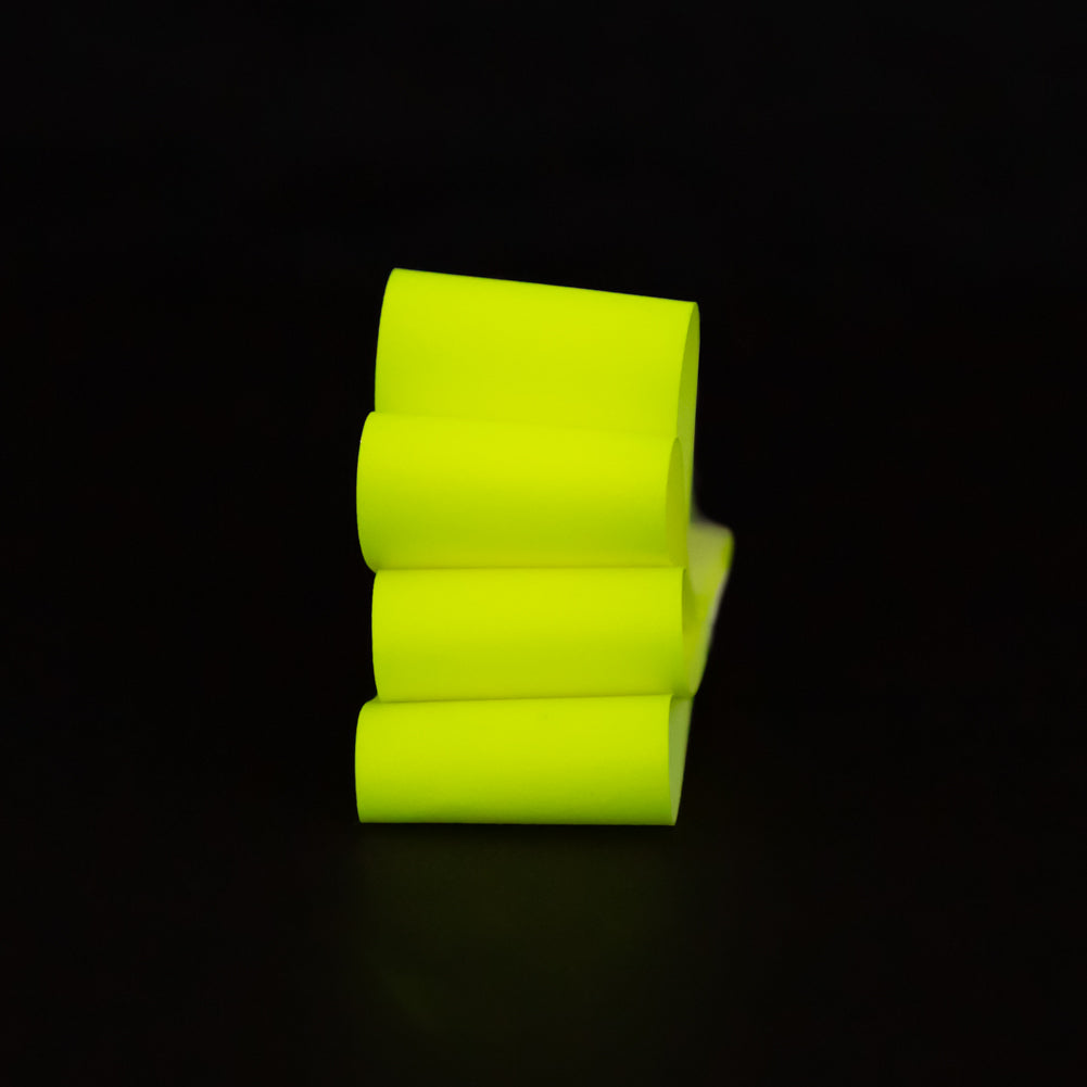 Italian Neon Yellow Reflective Ribbon - 0.875 - Detail Italian Neon Yellow Reflective Ribbon - 0.875 - Detail