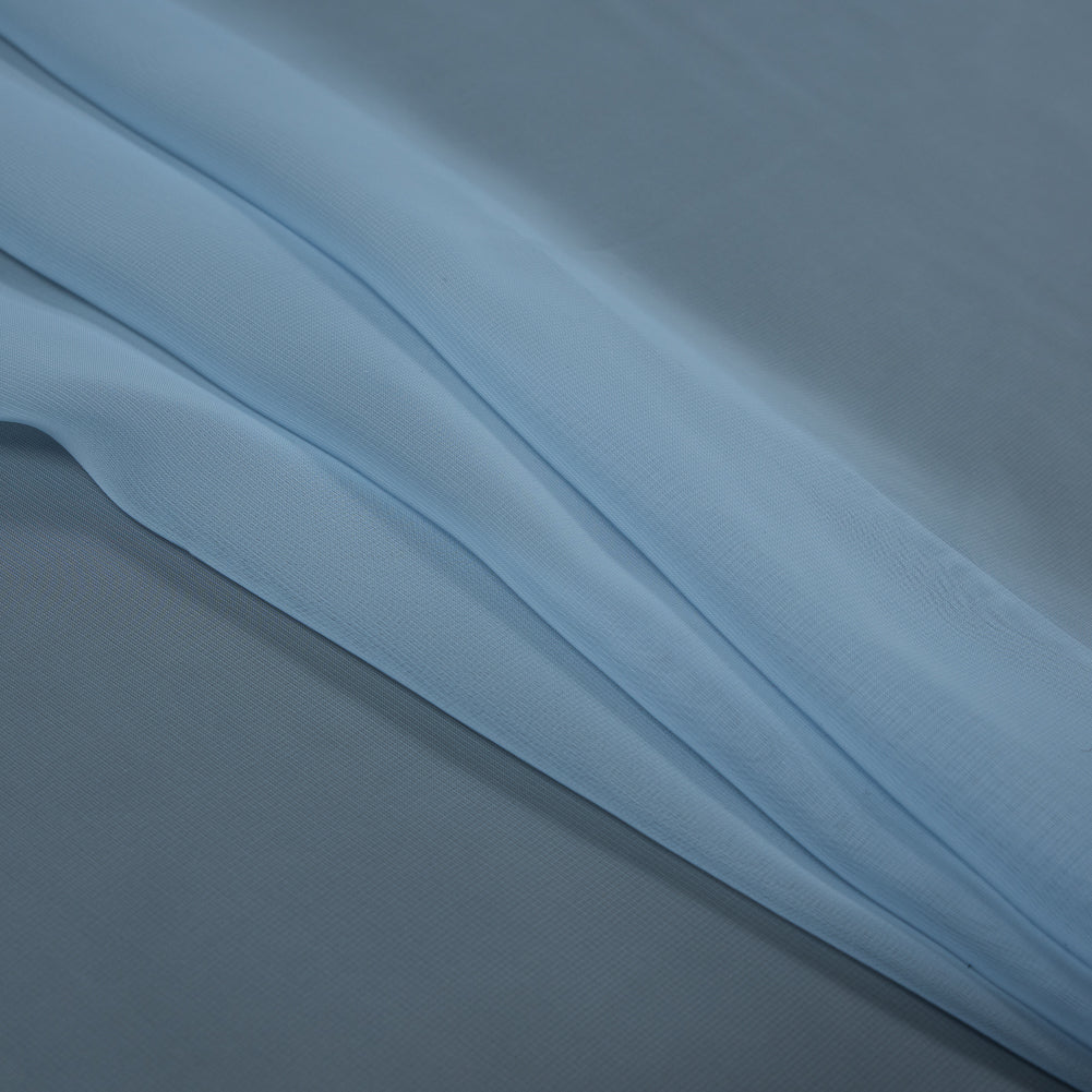 Polyester Chiffon - Resort Blue - Regina Collection Detail Polyester Chiffon - Resort Blue - Regina Collection Detail