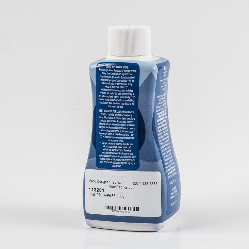 Rit DyeMore Sapphire Blue Synthetic Fiber Dye - Detail Rit DyeMore Sapphire Blue Synthetic Fiber Dye - Detail