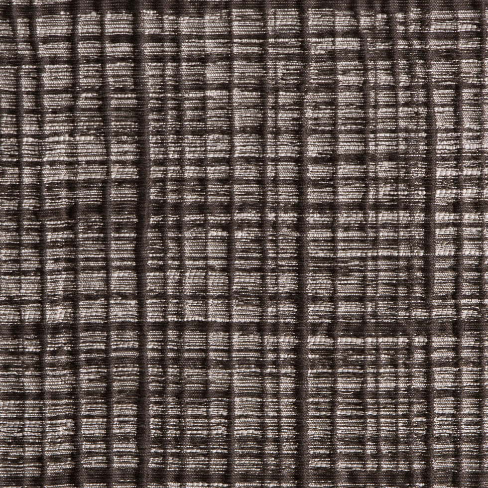 Brown Textured Grid Blended Linen Woven Brown Textured Grid Blended Linen Woven