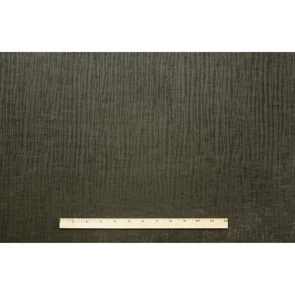 Dark Gray Organic Stripes Polyester-Cotton Woven - Full Dark Gray Organic Stripes Polyester-Cotton Woven - Full